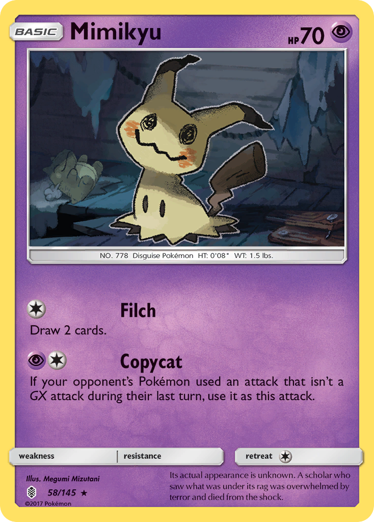 Mimikyu (58/145) [Sun & Moon: Guardians Rising] | Game Master's Emporium (The New GME)