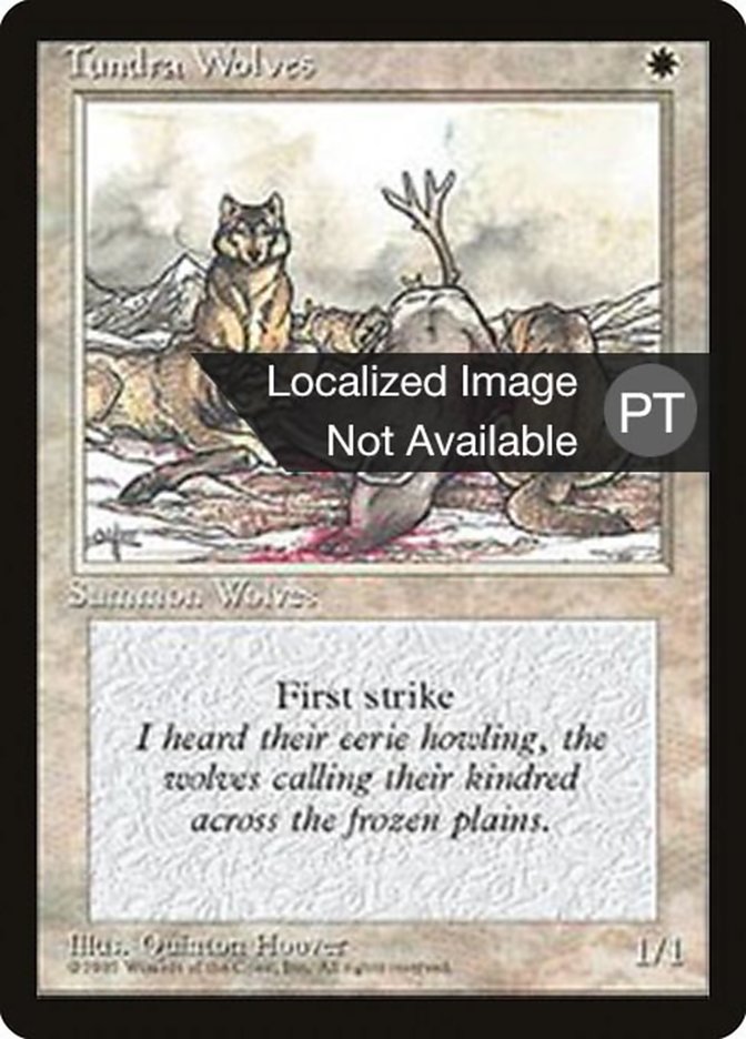Tundra Wolves [Fourth Edition (Foreign Black Border)] | Game Master's Emporium (The New GME)