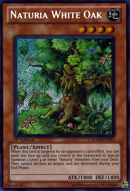 Naturia White Oak [HA04-EN051] Secret Rare | Game Master's Emporium (The New GME)