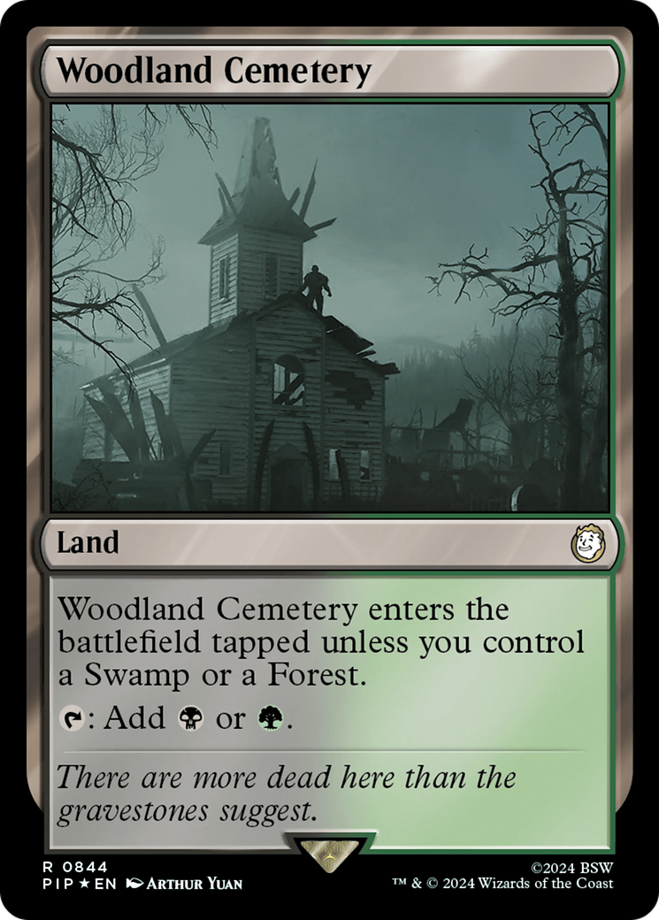 Woodland Cemetery (Surge Foil) [Fallout] | Game Master's Emporium (The New GME)