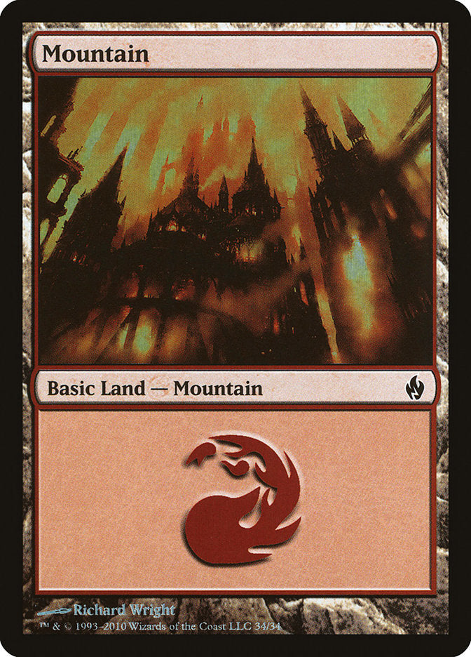 Mountain (34) [Premium Deck Series: Fire and Lightning] | Game Master's Emporium (The New GME)
