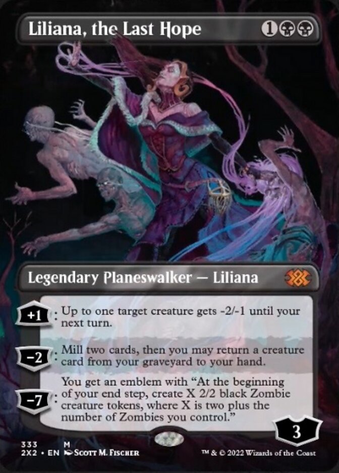 Liliana, the Last Hope (Borderless) [Double Masters 2022] | Game Master's Emporium (The New GME)