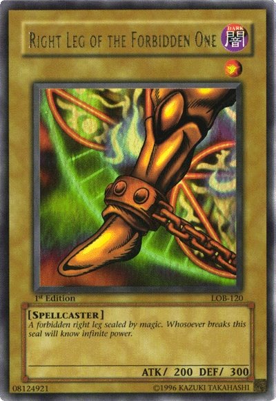 Right Leg of the Forbidden One [LOB-120] Ultra Rare | Game Master's Emporium (The New GME)