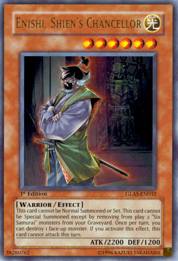 Enishi, Shien's Chancellor [GLAS-EN032] Ultra Rare | Game Master's Emporium (The New GME)