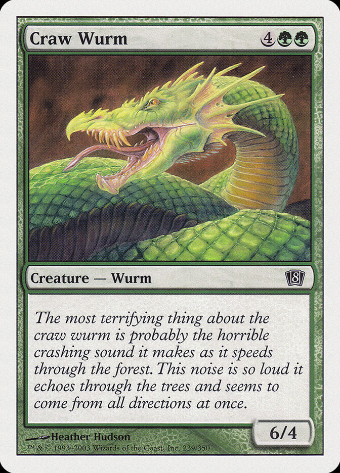 Craw Wurm [Eighth Edition] | Game Master's Emporium (The New GME)