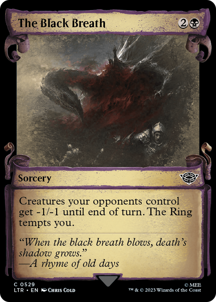 The Black Breath [The Lord of the Rings: Tales of Middle-Earth Showcase Scrolls] | Game Master's Emporium (The New GME)
