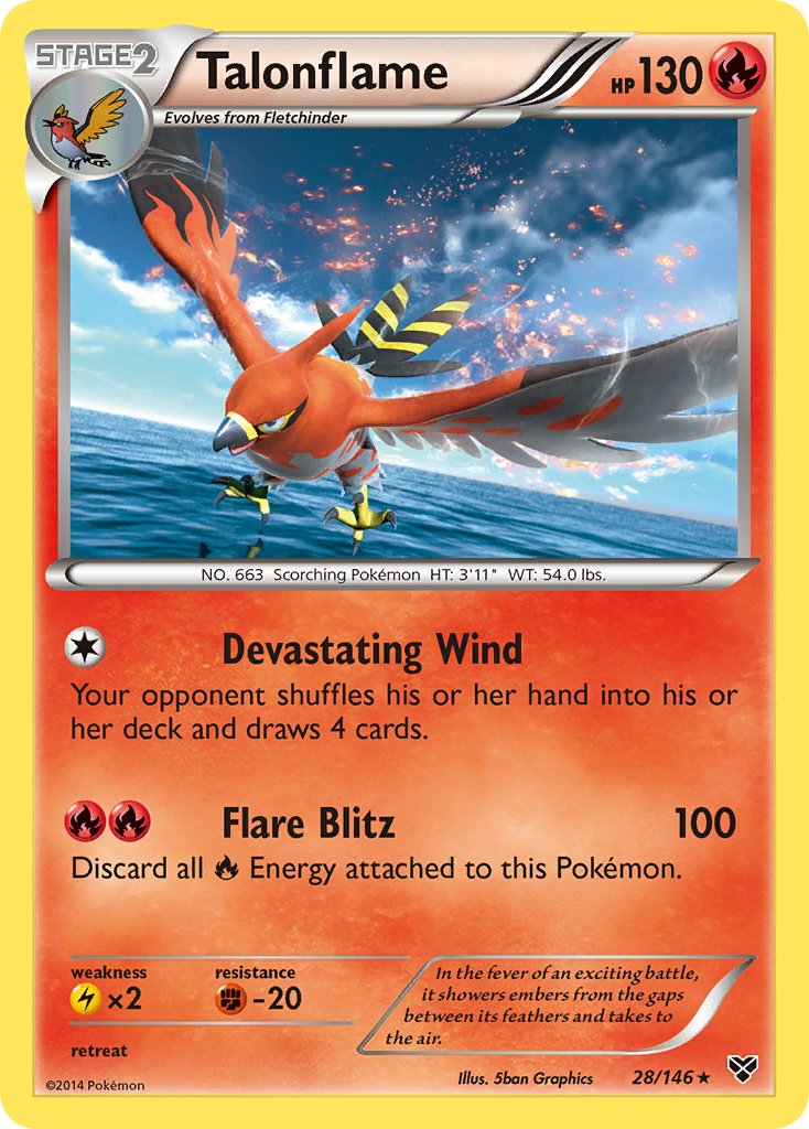 Talonflame (28/146) (Cosmos Holo) (Blister Exclusive) [XY: Base Set] | Game Master's Emporium (The New GME)