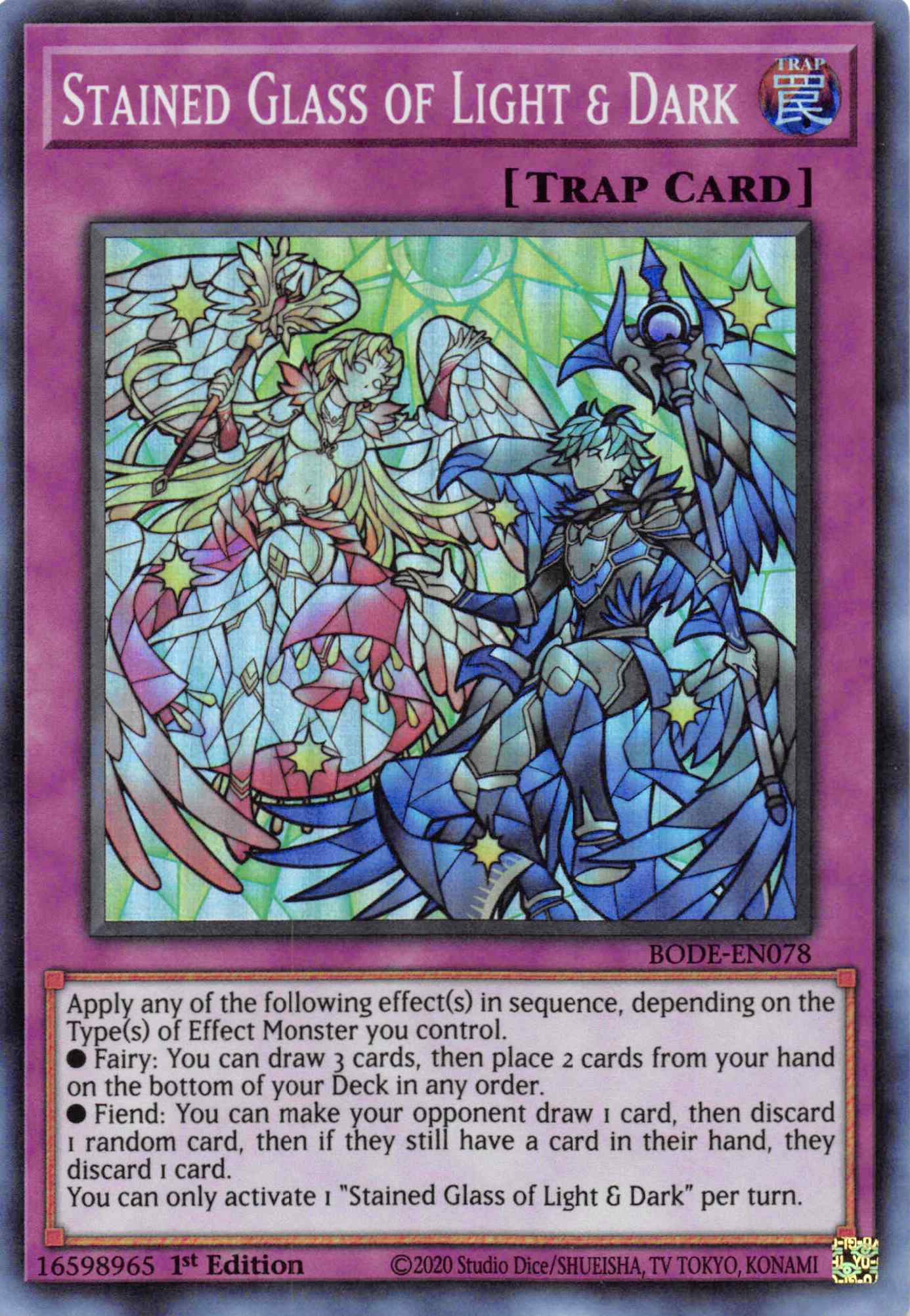 Stained Glass of Light and Dark [BODE-EN078] Super Rare | Game Master's Emporium (The New GME)