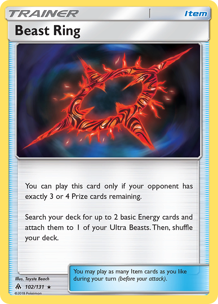Beast Ring (102/131) [Sun & Moon: Forbidden Light] | Game Master's Emporium (The New GME)