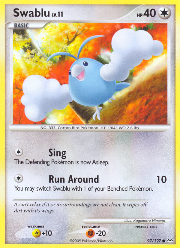 Swablu (97/127) [Platinum: Base Set] | Game Master's Emporium (The New GME)