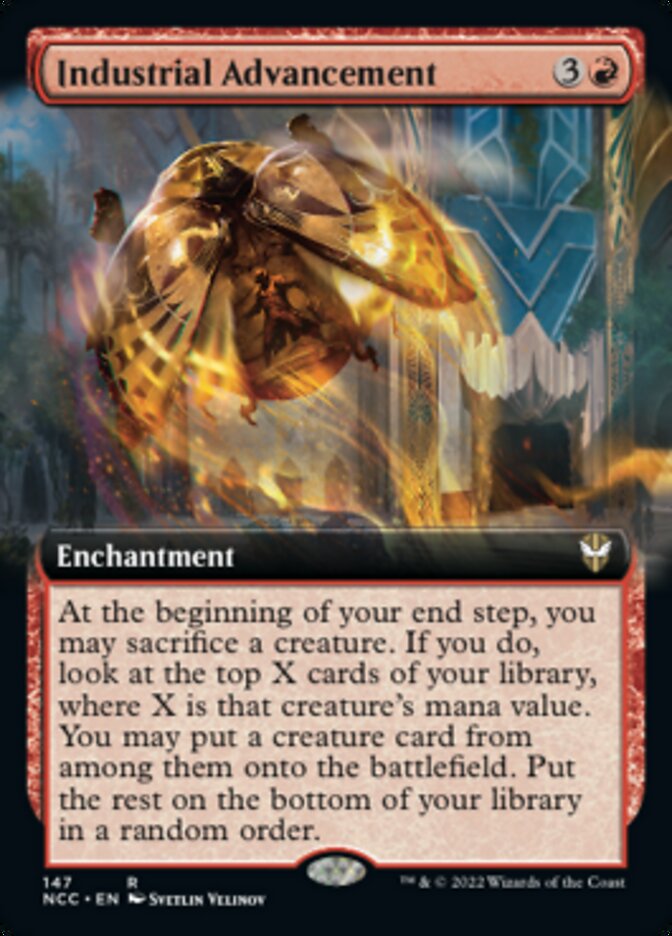Industrial Advancement (Extended Art) [Streets of New Capenna Commander] | Game Master's Emporium (The New GME)