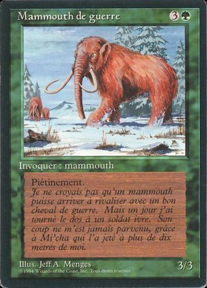 War Mammoth [Foreign Black Border] | Game Master's Emporium (The New GME)