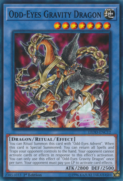 Odd-Eyes Gravity Dragon [LEDD-ENC12] Common | Game Master's Emporium (The New GME)