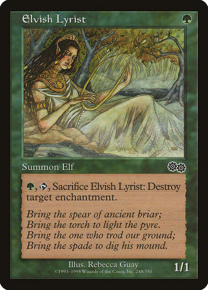 Elvish Lyrist [Urza's Saga] | Game Master's Emporium (The New GME)