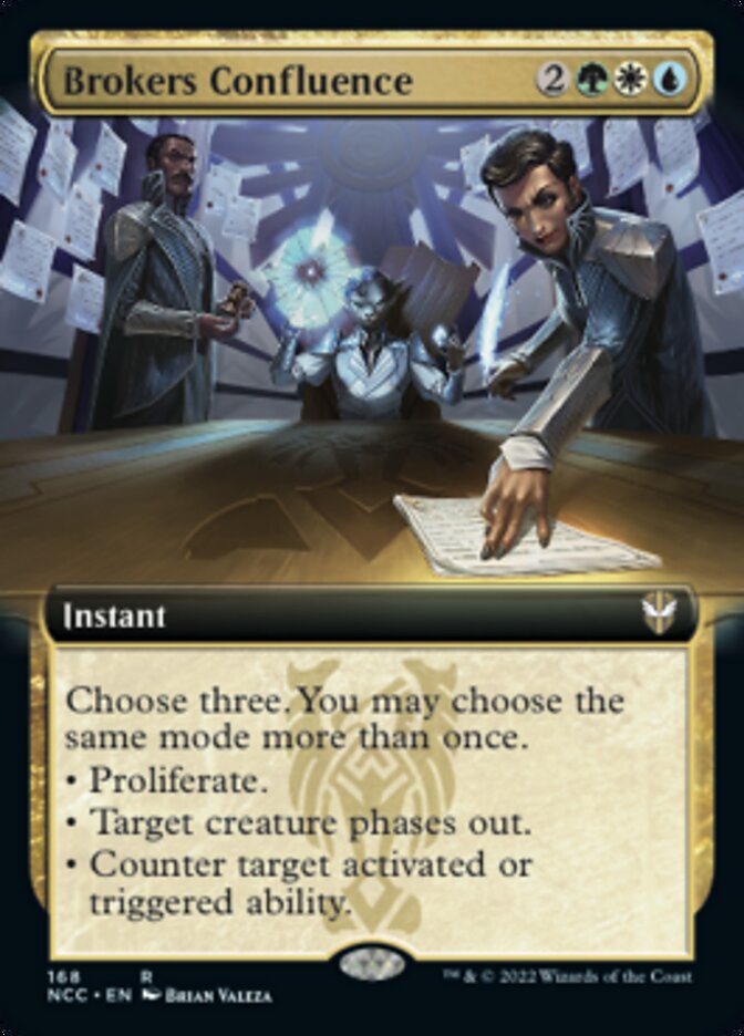 Brokers Confluence (Extended Art) [Streets of New Capenna Commander] | Game Master's Emporium (The New GME)