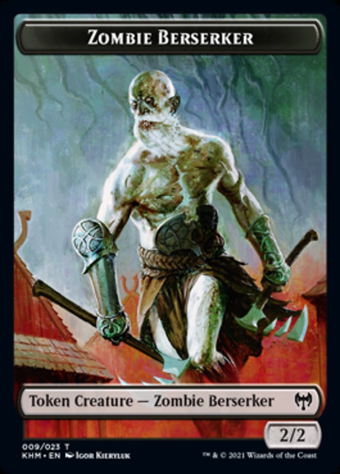 Zombie Berserker Token [Kaldheim Tokens] | Game Master's Emporium (The New GME)