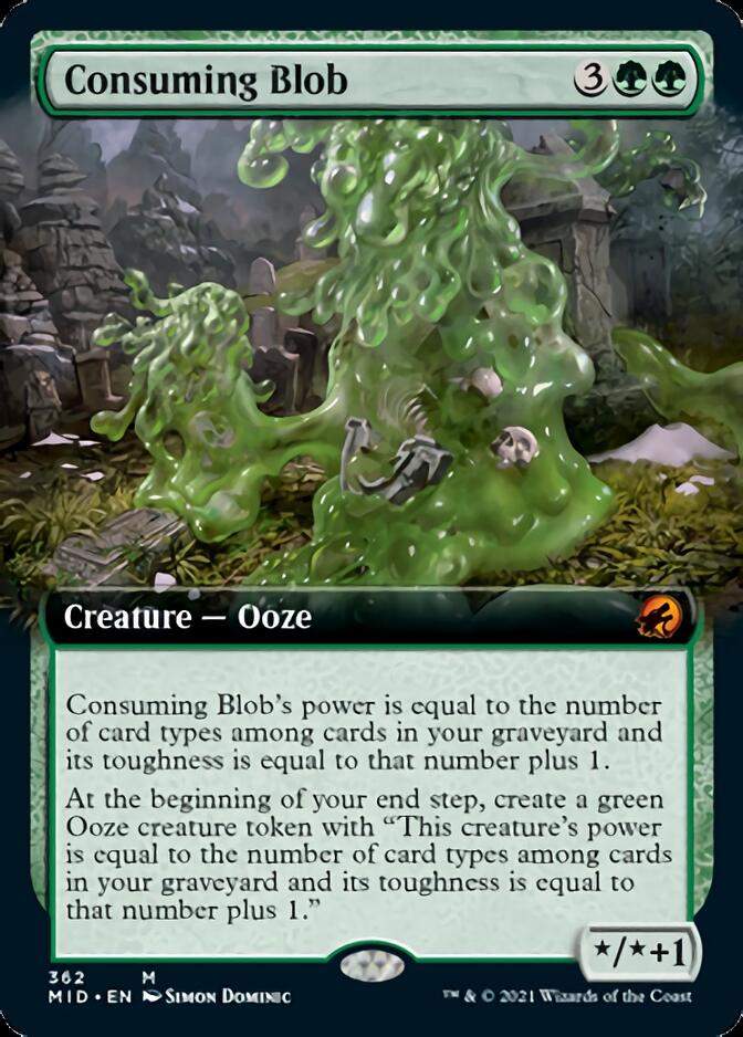 Consuming Blob (Extended Art) [Innistrad: Midnight Hunt] | Game Master's Emporium (The New GME)