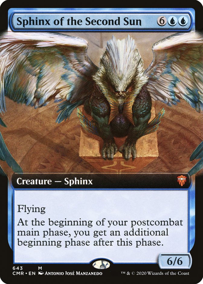 Sphinx of the Second Sun (Extended Art) [Commander Legends] | Game Master's Emporium (The New GME)