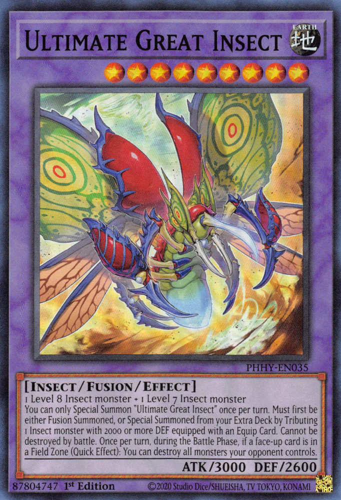 Ultimate Great Insect [PHHY-EN035] Super Rare | Game Master's Emporium (The New GME)