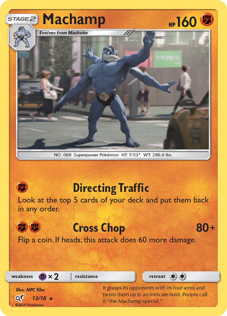 Machamp (13/18) [Sun & Moon: Detective Pikachu] | Game Master's Emporium (The New GME)