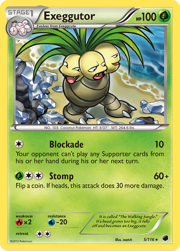 Exeggutor (5/116) [Black & White: Plasma Freeze] | Game Master's Emporium (The New GME)