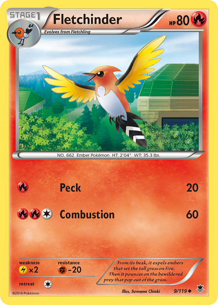 Fletchinder (9/119) [XY: Phantom Forces] | Game Master's Emporium (The New GME)