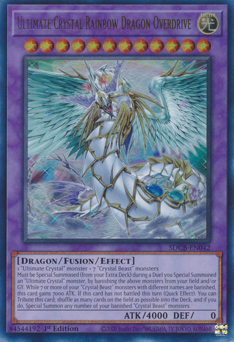 Ultimate Crystal Rainbow Dragon Overdrive [SDCB-EN042] Ultra Rare | Game Master's Emporium (The New GME)