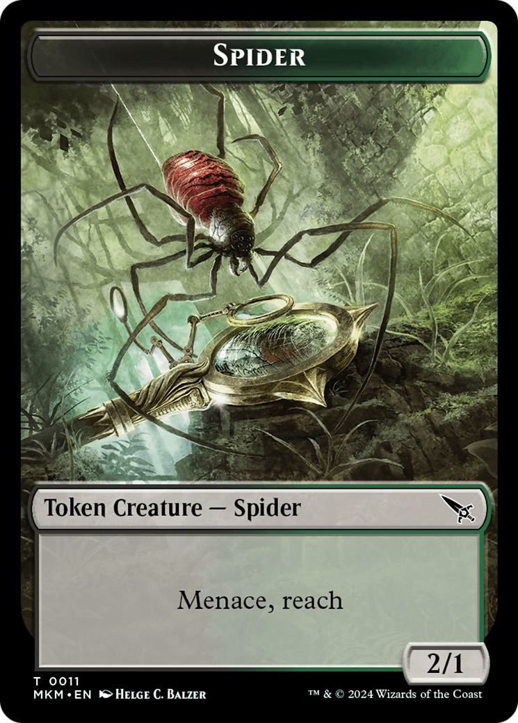 Thopter (0020) // Spider Double-Sided Token [Murders at Karlov Manor Tokens] | Game Master's Emporium (The New GME)