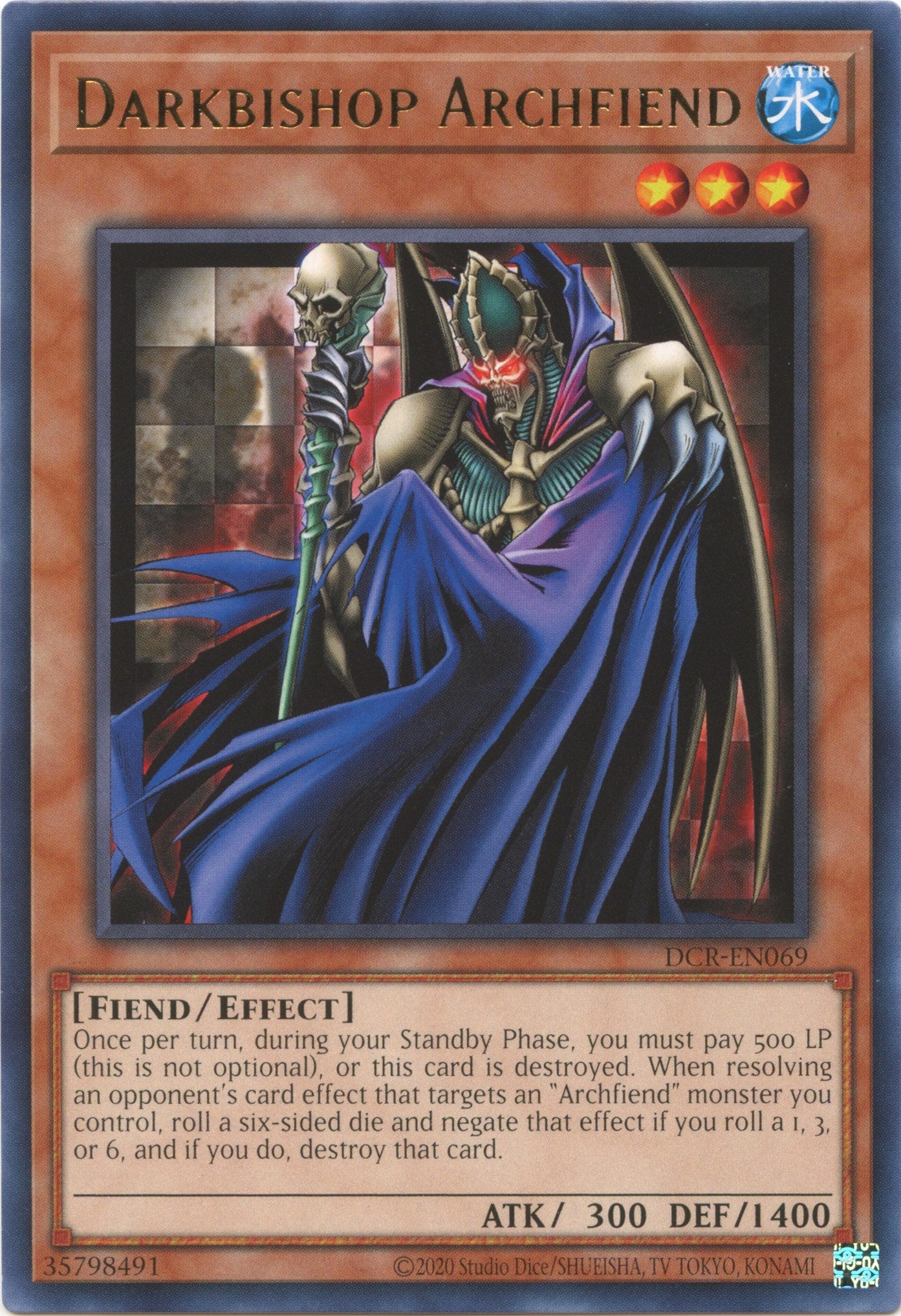 Darkbishop Archfiend (25th Anniversary) [DCR-EN069] Rare | Game Master's Emporium (The New GME)