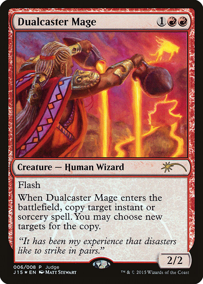 Dualcaster Mage [Judge Gift Cards 2015] | Game Master's Emporium (The New GME)