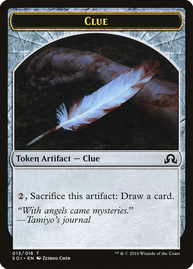 Clue Token (013/018) [Shadows over Innistrad Tokens] | Game Master's Emporium (The New GME)
