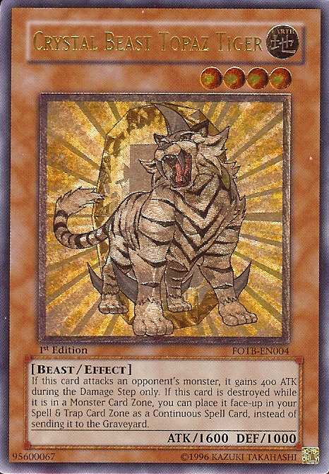 Crystal Beast Topaz Tiger [FOTB-EN004] Ultimate Rare | Game Master's Emporium (The New GME)