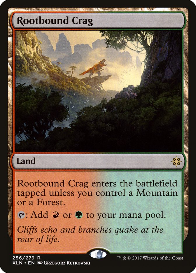 Rootbound Crag [Ixalan] | Game Master's Emporium (The New GME)