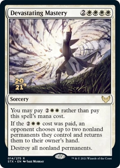 Devastating Mastery [Strixhaven: School of Mages Prerelease Promos] | Game Master's Emporium (The New GME)