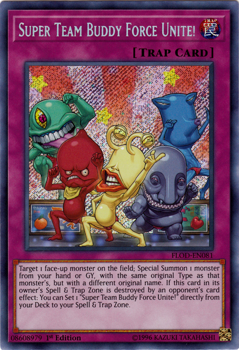 Super Team Buddy Force Unite! [FLOD-EN081] Secret Rare | Game Master's Emporium (The New GME)