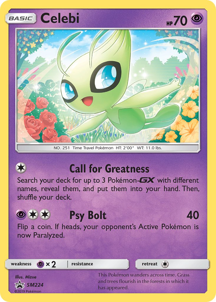 Celebi (SM224) [Sun & Moon: Black Star Promos] | Game Master's Emporium (The New GME)