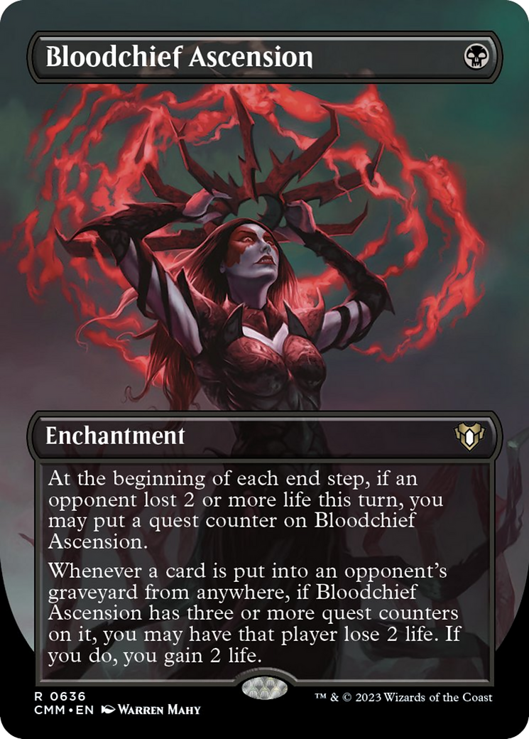 Bloodchief Ascension (Borderless Alternate Art) [Commander Masters] | Game Master's Emporium (The New GME)