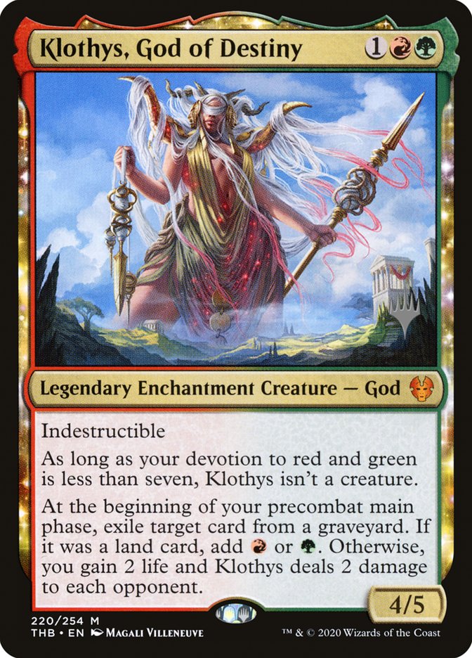 Klothys, God of Destiny (Promo Pack) [Theros Beyond Death Promos] | Game Master's Emporium (The New GME)