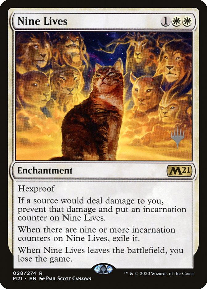 Nine Lives (Promo Pack) [Core Set 2021 Promos] | Game Master's Emporium (The New GME)