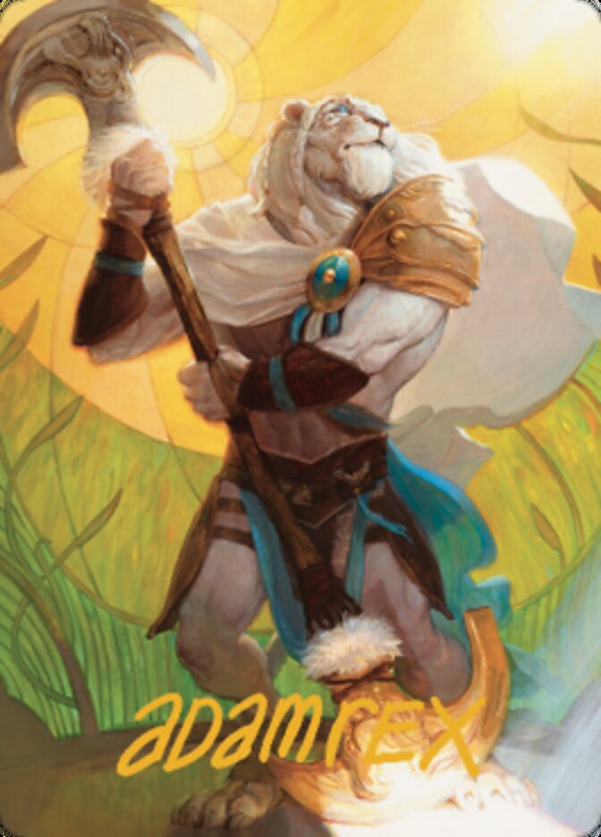 Ajani, Sleeper Agent Art Card (Gold-Stamped Signature) [Dominaria United Art Series] | Game Master's Emporium (The New GME)