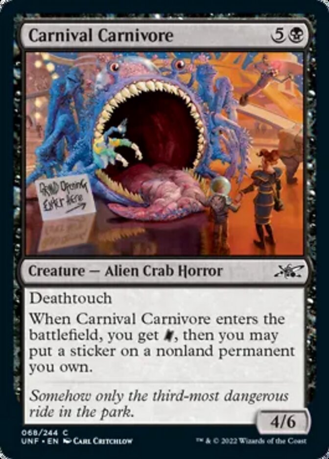 Carnival Carnivore [Unfinity] | Game Master's Emporium (The New GME)