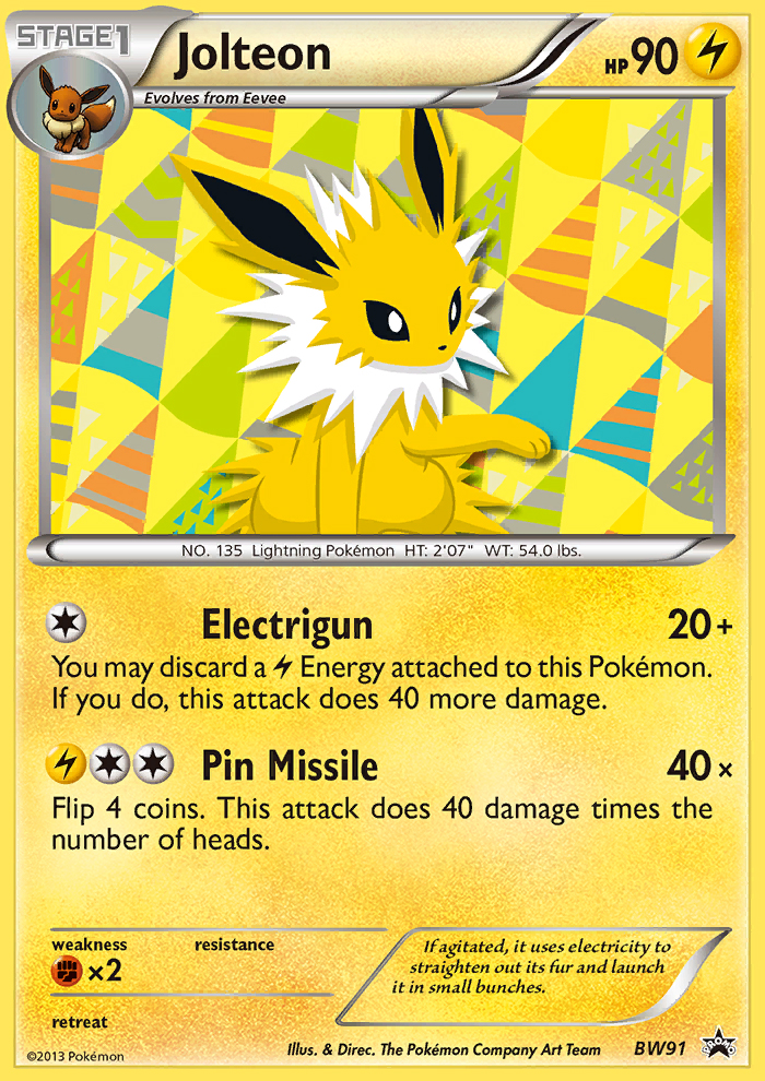 Jolteon (BW91) [Black & White: Black Star Promos] | Game Master's Emporium (The New GME)