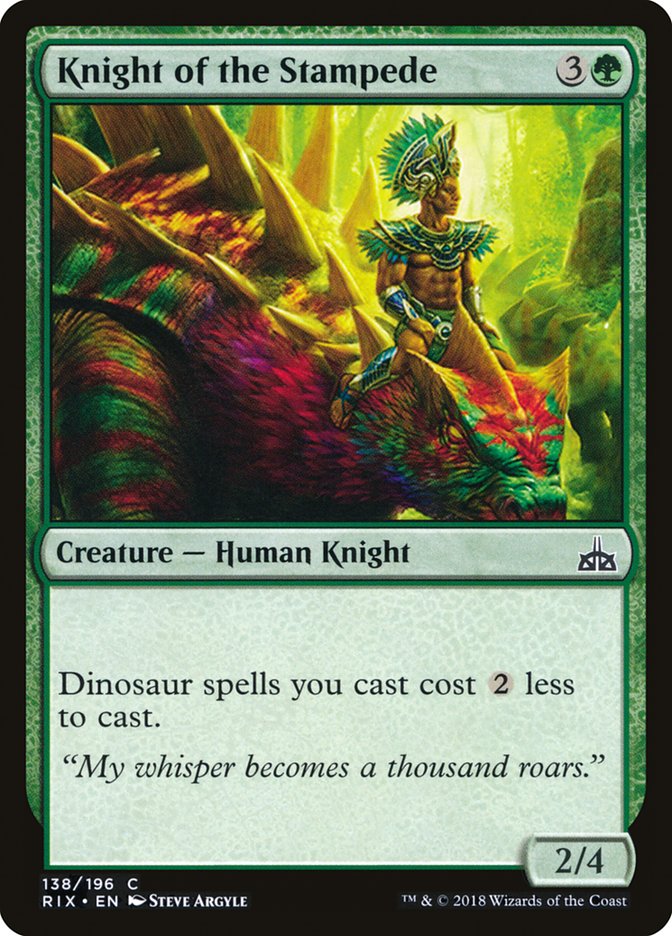 Knight of the Stampede [Rivals of Ixalan] | Game Master's Emporium (The New GME)