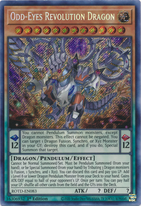 Odd-Eyes Revolution Dragon [ROTD-EN083] Secret Rare | Game Master's Emporium (The New GME)