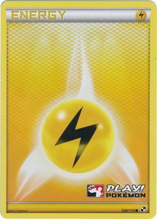 Lightning Energy (108/114) (Play Pokemon Promo) [Black & White: Base Set] | Game Master's Emporium (The New GME)