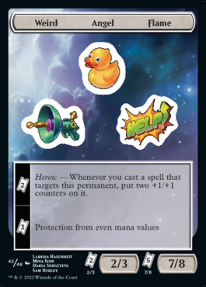 Weird Angel Flame [Unfinity Stickers] | Game Master's Emporium (The New GME)