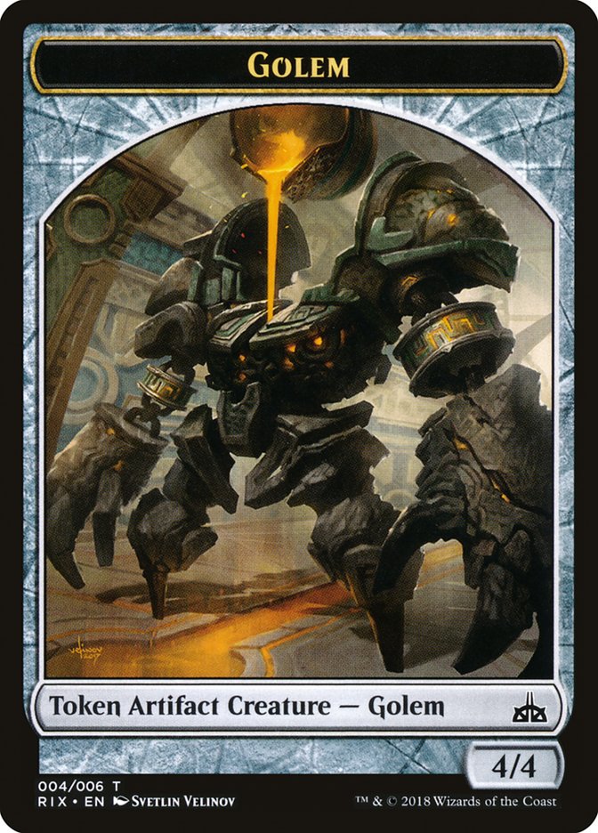 Golem Token [Rivals of Ixalan Tokens] | Game Master's Emporium (The New GME)