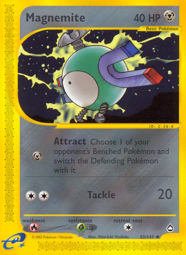 Magnemite (52/147) [Aquapolis] | Game Master's Emporium (The New GME)