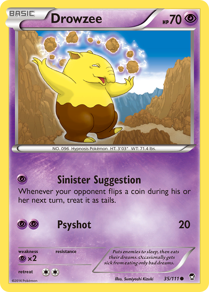 Drowzee (35/111) [XY: Furious Fists] | Game Master's Emporium (The New GME)