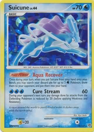 Suicune (19/132) (Cracked Ice Holo) [Diamond & Pearl: Secret Wonders] | Game Master's Emporium (The New GME)